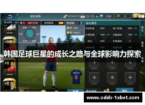 韩国足球巨星的成长之路与全球影响力探索